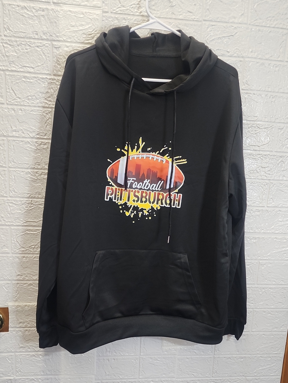 Pittsburgh Football Graphic Hoodie - Black